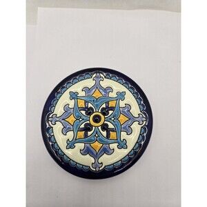 Cercolon Spain Pintado A Mano Wall Coaster Trivet 3.75" Mosaic